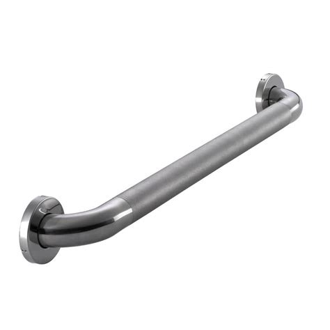 The mounting hardware is designed to be used on all solid surfaces, mounts in minutes with no drilling and no measuring required. . Home depot grab bar